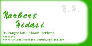 norbert hidasi business card